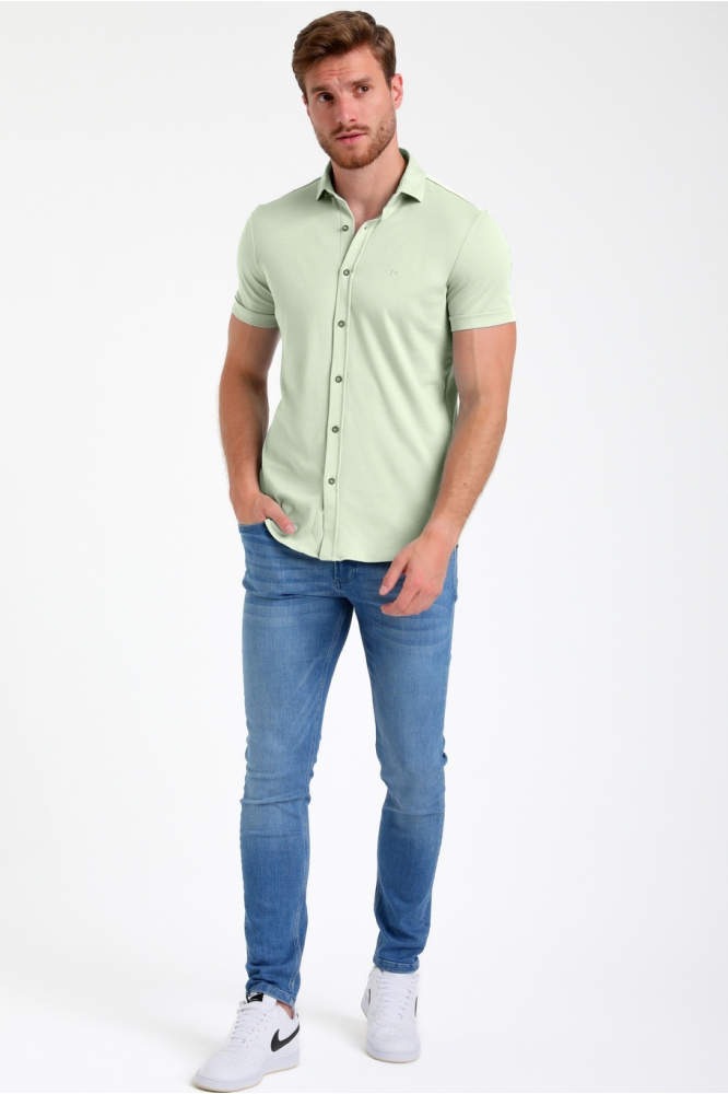 JERSEY KORTE MOUWEN OVERHEMD 335934 MINT
